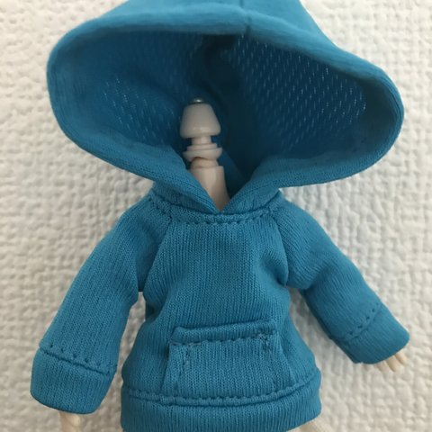 オビツ11 シンプルなパーカー turquoise