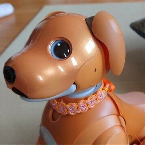 aibo　水引製の首輪　ヘアバンド　【風の宮殿】　黄色　オリエンタル