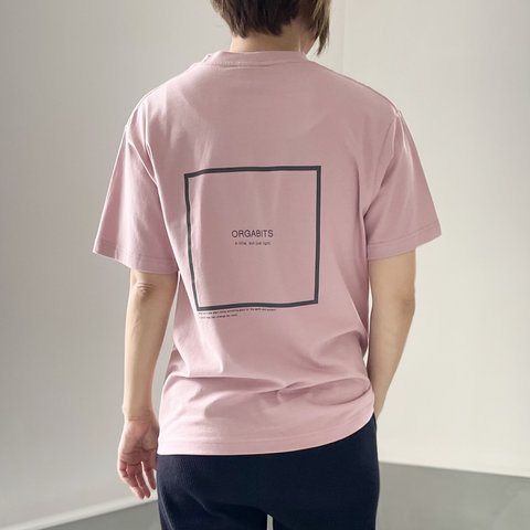 『2023新作』オーガニックコットン Tシャツ ユニセックス 7色展開 【ベビーピンク】