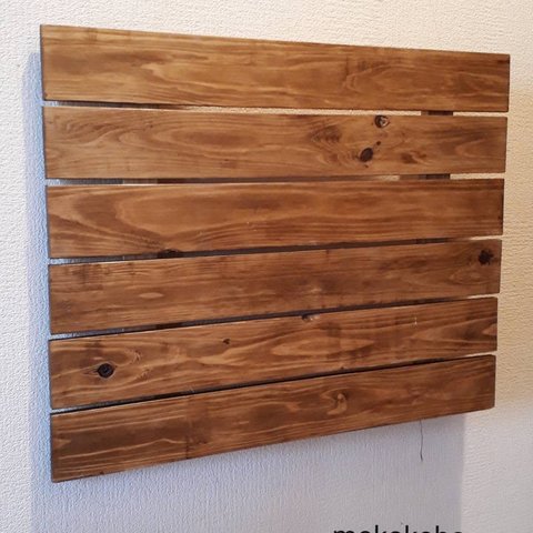 木製ウォールパネル　壁掛けインテリアファブリック