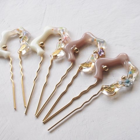 candy hair stick(cafe au lait)