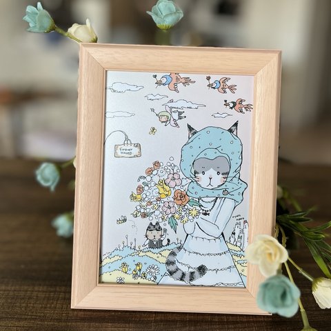 【イラスト】ねこの花嫁　✏️サイン挿絵入