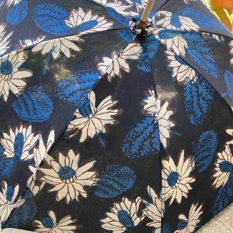 インド手染め綿の日傘