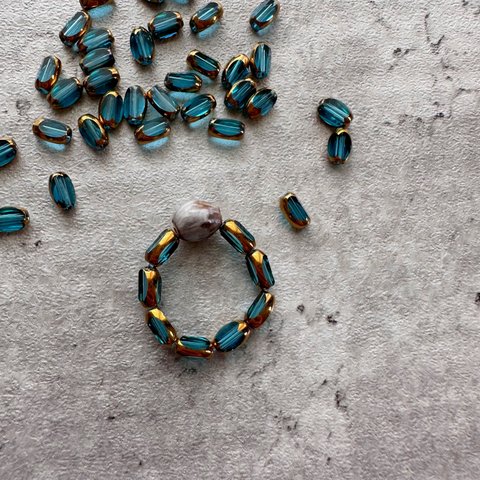 SUDAMA amulet ring / Tarama blue