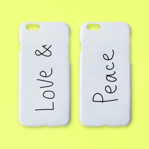 LOVE & PEACE !　愛と平和を！　 スマホケース 携帯ケース　リンクコーデ