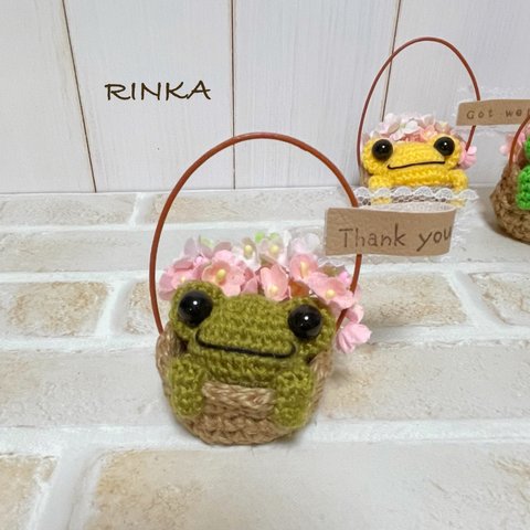 ぴょこ🐸　　(モスグリーン&thank you)