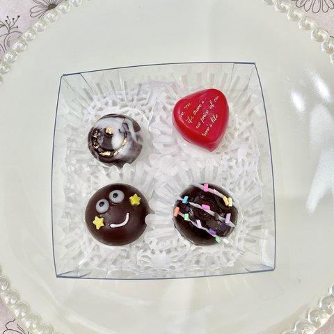 バレンタイン　チョコのマグネットセット