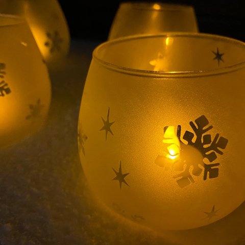 星と雪舞うタンブラー