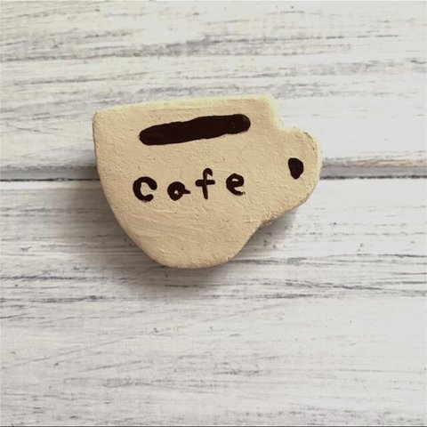 ☺︎送料無料☺︎マグカップ　コーヒー　カフェ　ブローチ