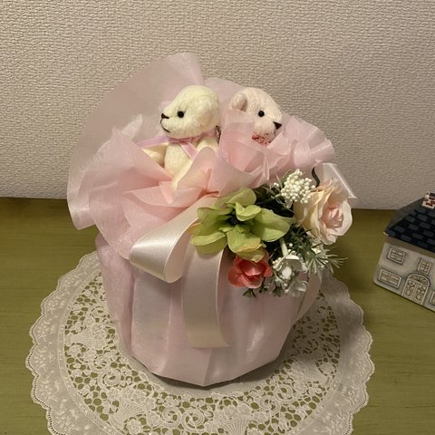  おむつケーキ　mini  双子ちゃん用　出産のお祝いに！