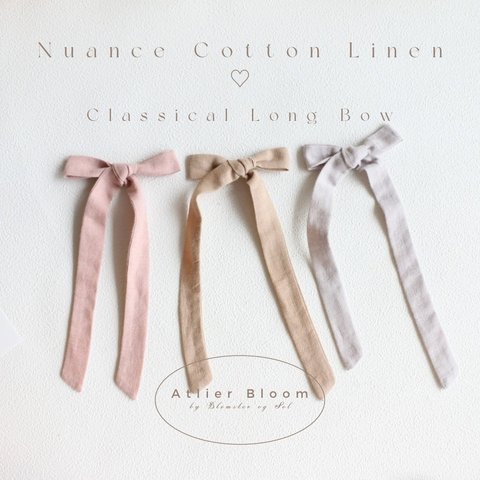 Nuance Cotton Linen Classical long bow