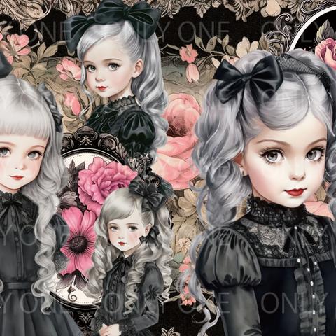 デザインペーパー CUTE LITTLE GIRL GOTHIC 