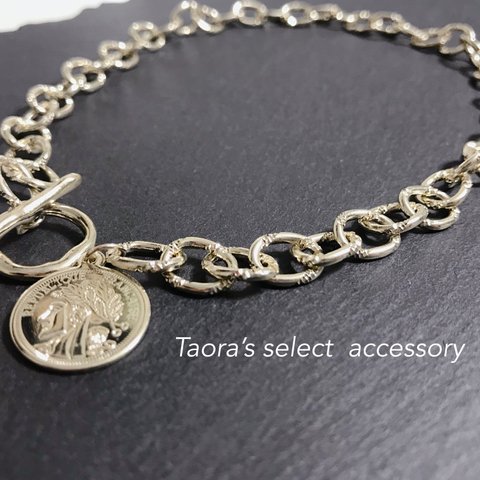 select  accessory チェーンネックレス-1 gold