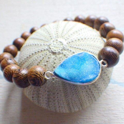 Wood Beach Bracelet　 *オーシャンドゥルージー＊Vermail*