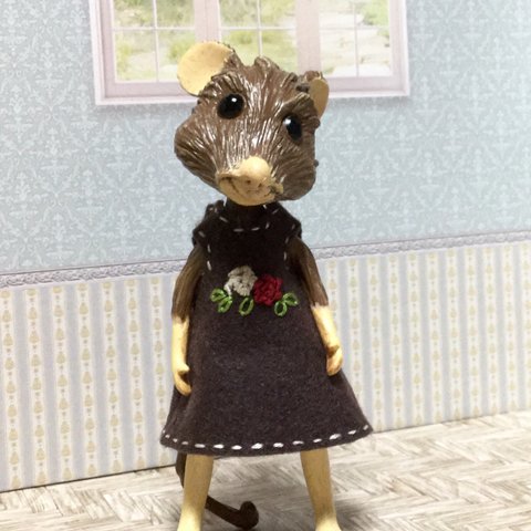 立ちネズミのAmiのお洋服♪Dブラウン