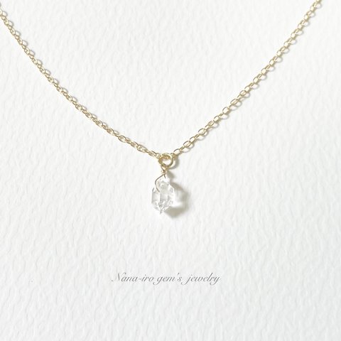  ＊1点もの＊14kgf Herkimerdiamond necklace