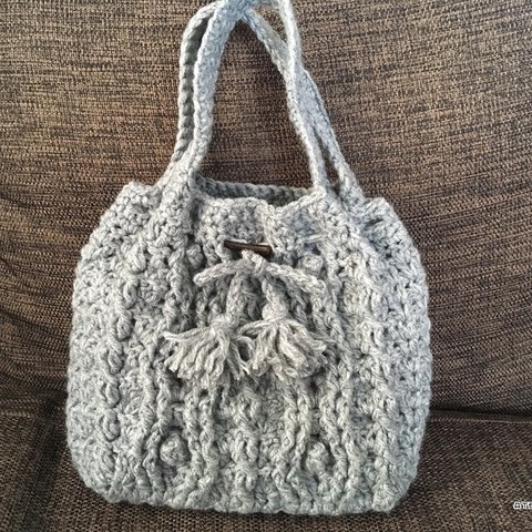 【編み図】かぎ針編みのアラン模様のバッグ（トート＆グラニー）（印刷版）