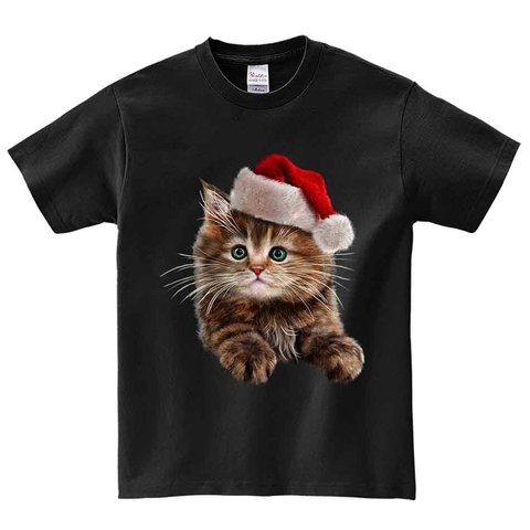 半袖Tシャツ 【猫 ねこ サンタクロース クリスマス】 by FOX REPUBLIC