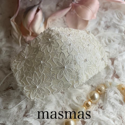 ❤️華やかパール❤️咲き誇る花束❤️高級ケミカルレース❤️不織布カバー透けるか選べる❤️結婚式　成人式　母の日