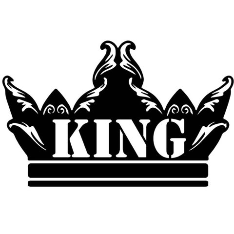 カッティングシート 冠 王冠 KING キング 立体  ステッカー