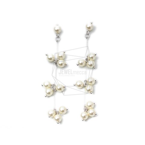 ERG-1239-R【2個入り】パールタッセルチャーム,Pearl Tassel Earring Charm