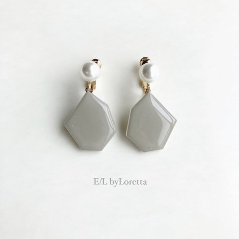 KAKERA pearl pierce/earring Ⅱ(Beige)