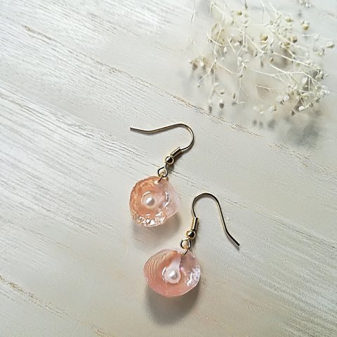 海に咲く花ピアス～namimagashiwa～