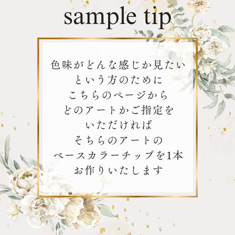 sample tip　1本