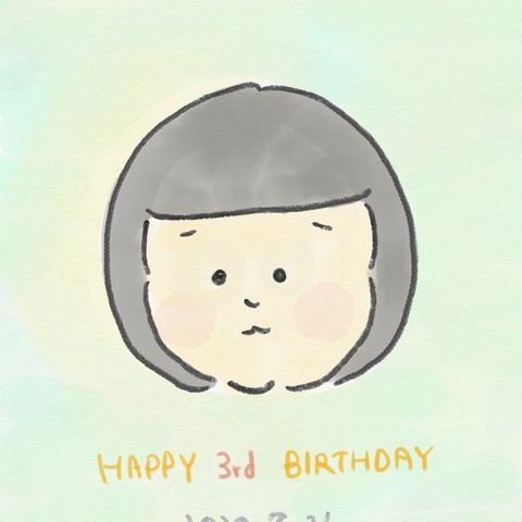 お誕生日プレゼントに！似顔絵イラスト