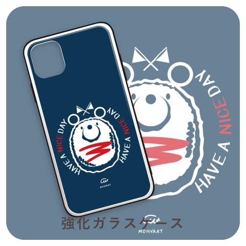 iPhone*強化ガラスケース*たこさんwinなーロゴ風ナイスくん*8KG42A