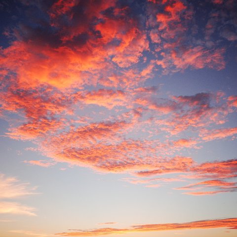 写真のある豊かな暮らし【夕暮れの茜空】