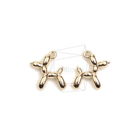 PDT-2640-G【2個入り】プードルバルーンペンダント,Poodle Puppy Balloon Pendant