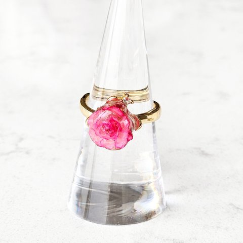 小さな 薔薇 の リング ✿ Real Rose Accessories