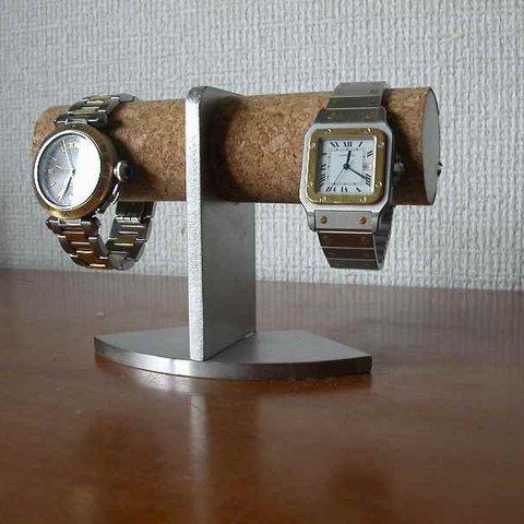 プレゼントに♪　2本掛け腕時計インテリアスタンド  N8413