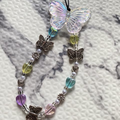 butterfly🦋ストラップ💠