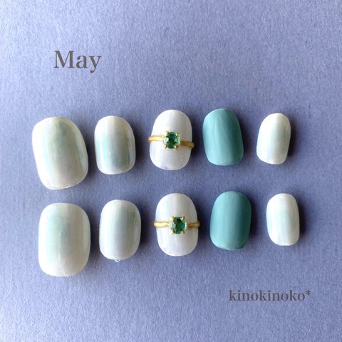 誕生石カラーnail〈5月〉