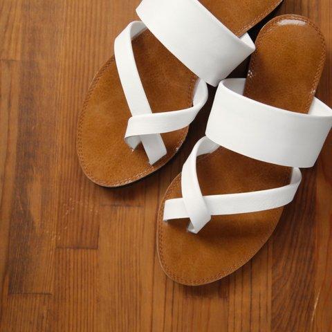 【2021Summer!】 re-born sandals ver.white /フラットサンダル＊ホワイト