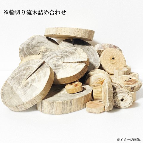 流木 輪切り 500ｇ カット 素材 ry0002
