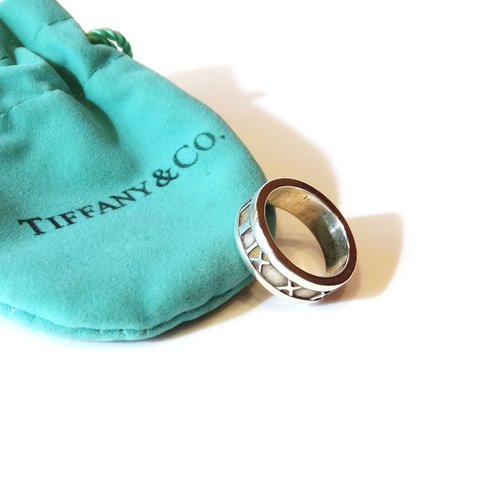 「Tiffany& Co.」 1995s Narrow Atlas Band Ring
