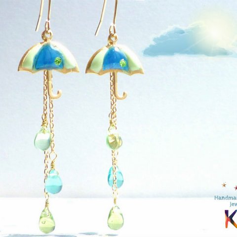 傘ピアス☂UMBRELLA Earrings *3RainDrop*