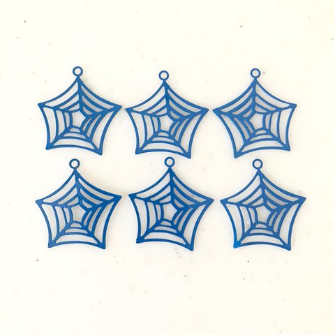 Blue Spiderweb Pendant Tops