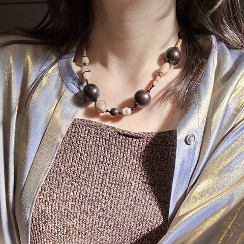 EBONY AND JASPER NECKLACE