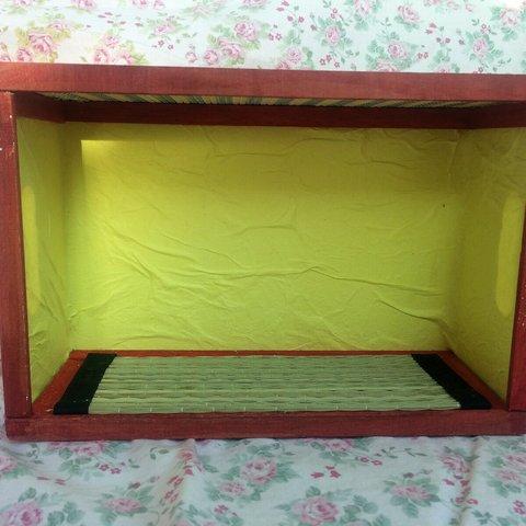 ドールハウス 　ミニチュア小物を飾るBOX４　日本間　 和風　コンパクトサイズ　