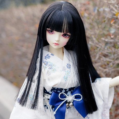 BJD 1/3 1/4  1/6人形 ドール用ウィッグ カツラ 耐熱 ハンドメイドzxww-51