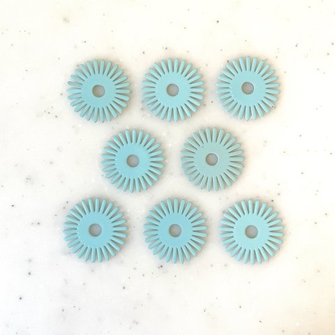 Light Blue Flower Circle Parts