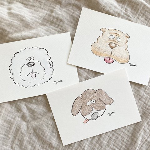 dogs  🐕　postcards