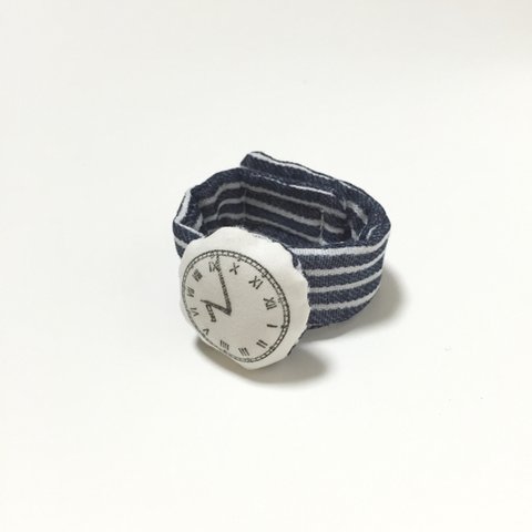 ベビー専用・アンティークな腕時計リストラトル/ヒッコリー