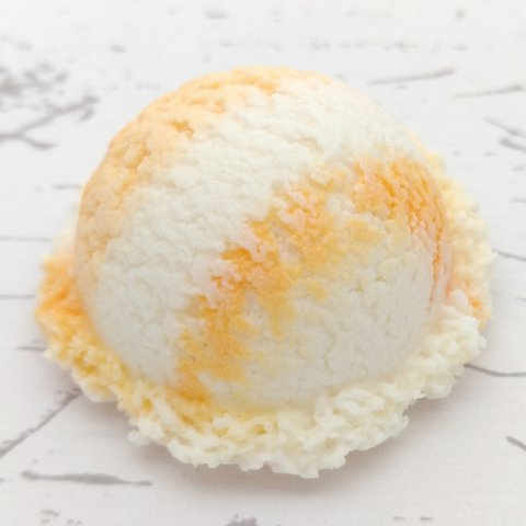 アイスのマグネット/ヘアゴム(バニラオレンジ) 