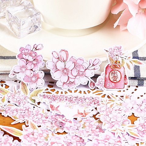 恋愛運up🌸桜のフレークシール　