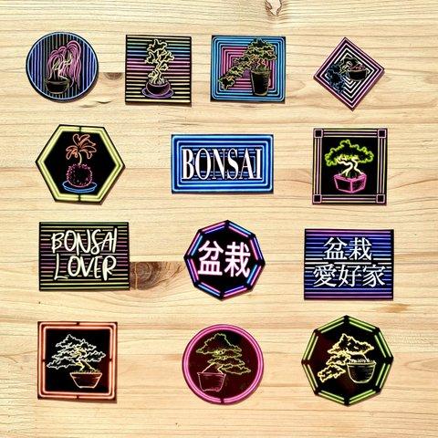 Neon Bonsai Sticker Set ネオン盆栽シールセット